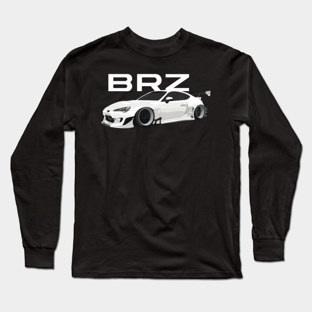 Rocket Bunny BRZ in Ceramic White Long Sleeve T-Shirt by cowtown_cowboy